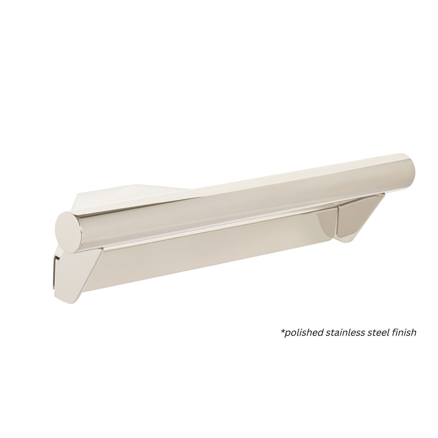 Seachrome Lifestyle and Wellness Series 14" x 8.5" Corner Shower Shelf With Handle in Almond Powder Coated Stainless Finish