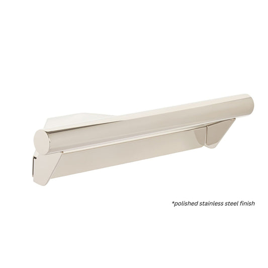 Seachrome Lifestyle and Wellness Series 14" x 8.5" Corner Shower Shelf With Handle in Almond Powder Coated Stainless Finish