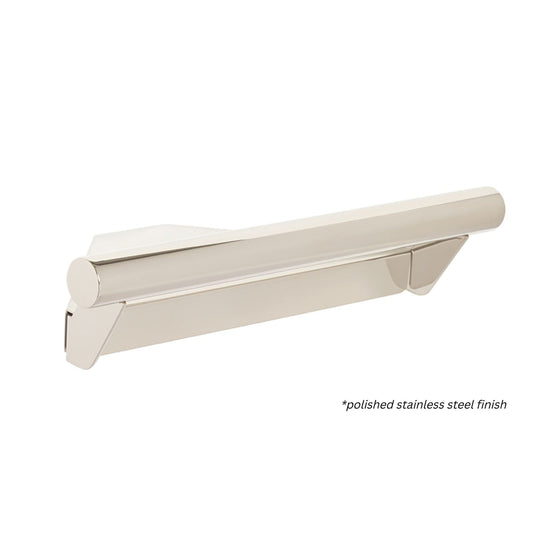 Seachrome Lifestyle and Wellness Series 14" x 8.5" Corner Shower Shelf With Handle in White Powder Coated Stainless Finish