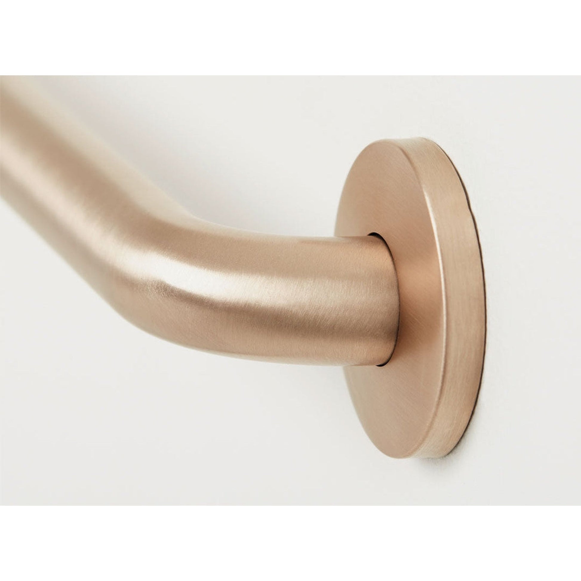 Seachrome Signature Series 24" Satin Stainless Straight Bathroom Grab Bar, CuVerro Antimicrobial Copper Alloy, 1.25" Diameter, ADA Compliant