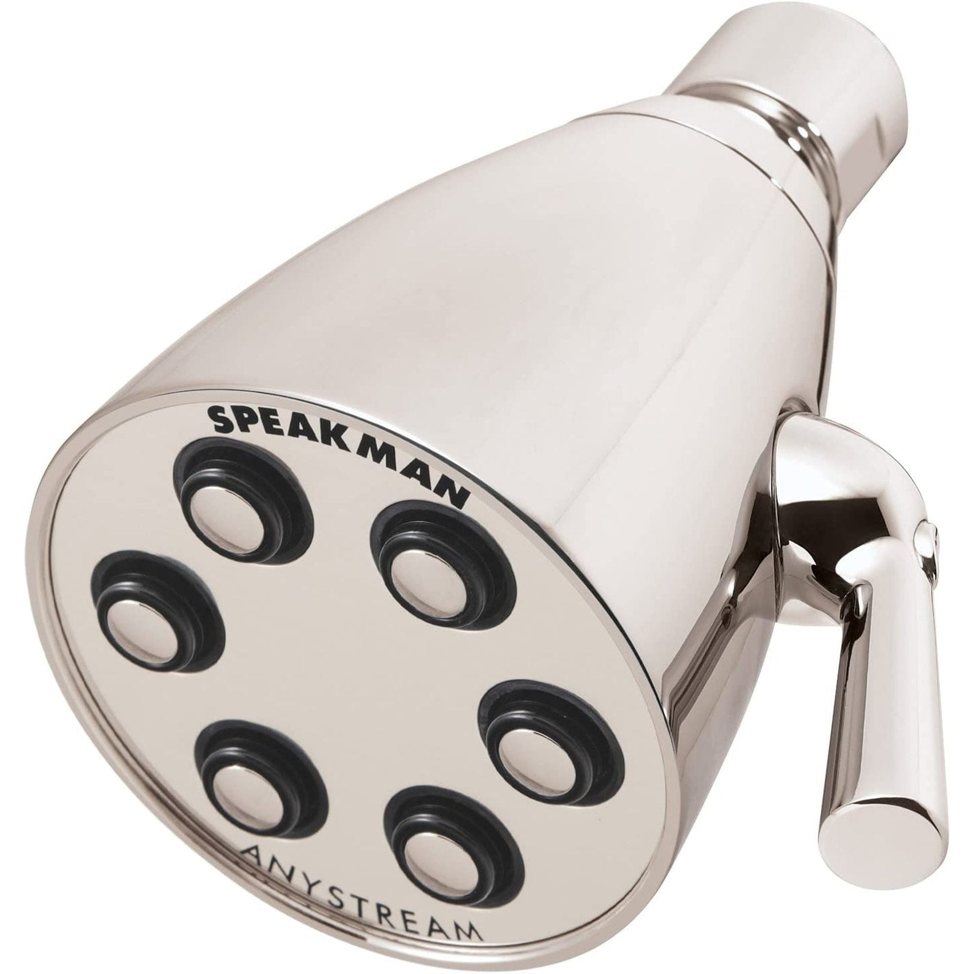 Speakman Icon 6-Jet 3-Spray Pattern 2.5 GPM Solid Brass Shower Head in Polished Nickel Finish