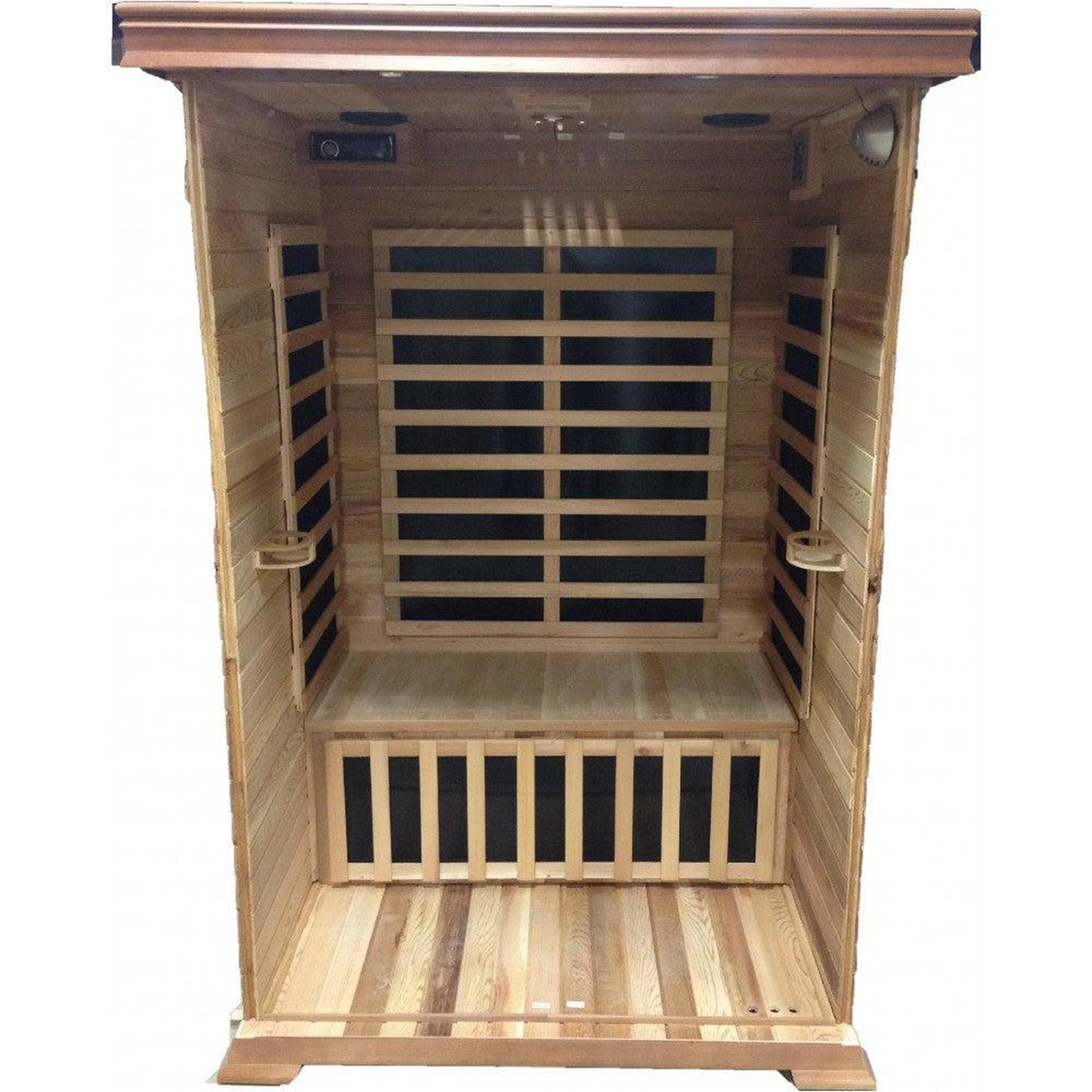 SunRay Sedona 1-Person Indoor Infrared Sauna In Cedar Wood With Carbon Nano Heaters