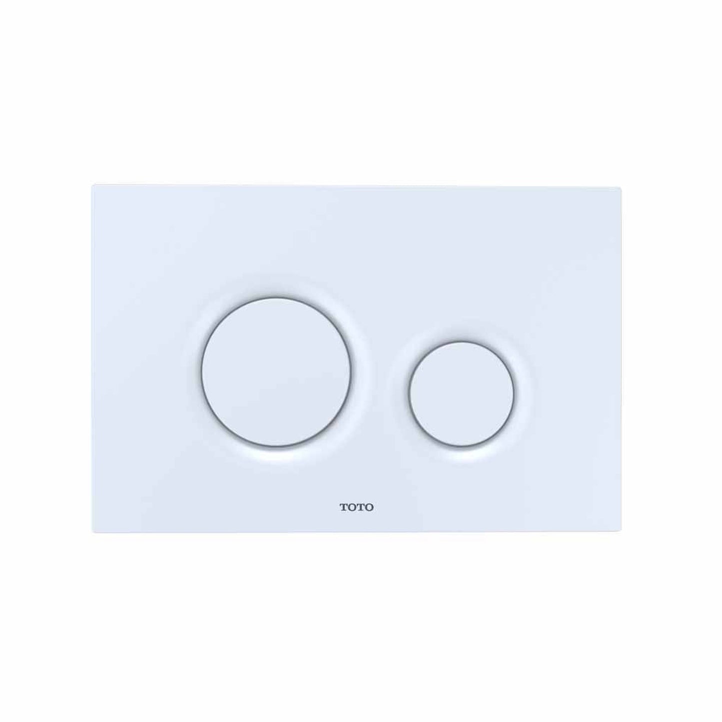 TOTO AP Wall-Hung 1.28 GPF and 0.9 GPF Dual-Flush Elongated Toilet With Duofit In-Wall Tank Unit and White Push Plate