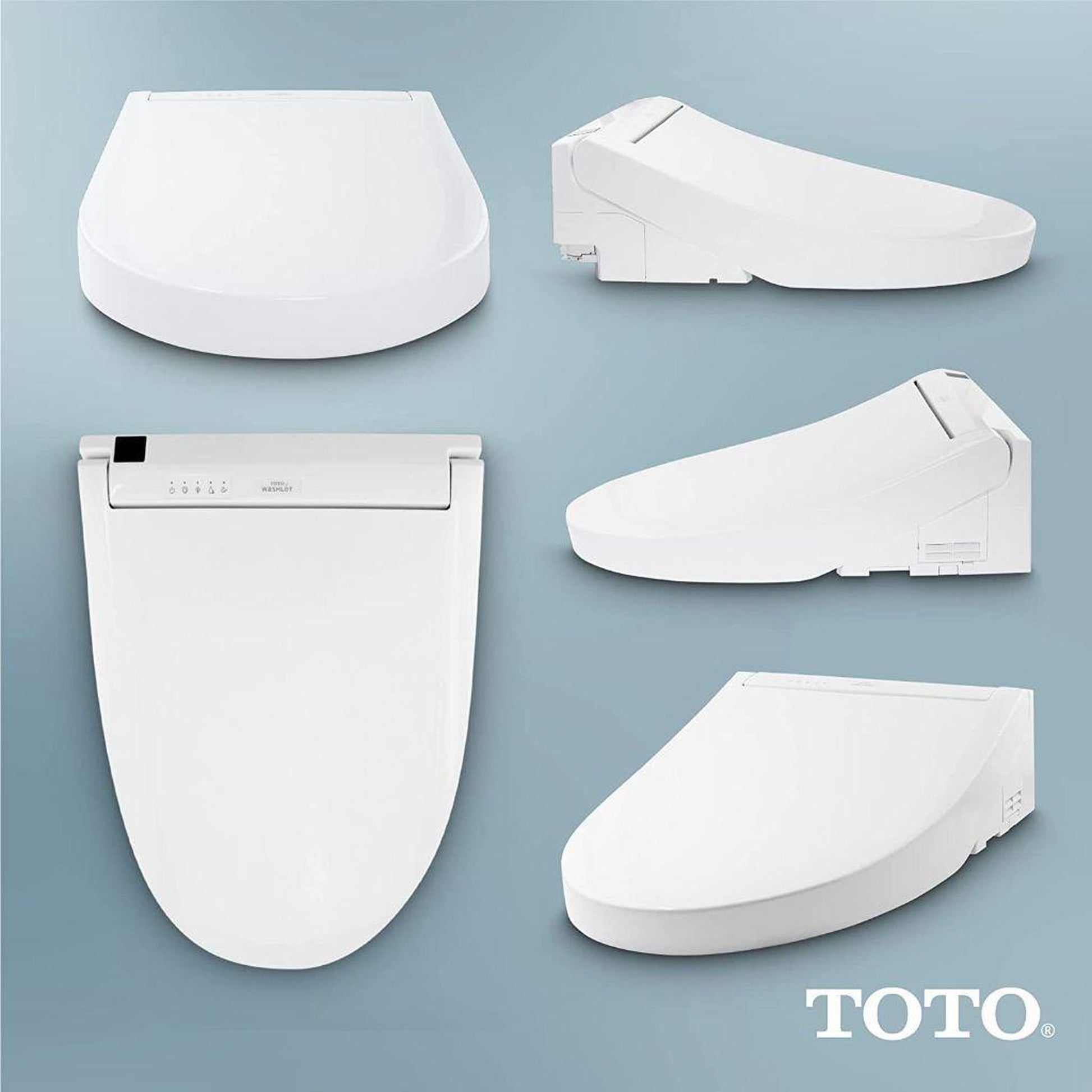 TOTO Aimes 1.28 GPF Cotton One-Piece Elongated Toilet With C5 WASHLET+