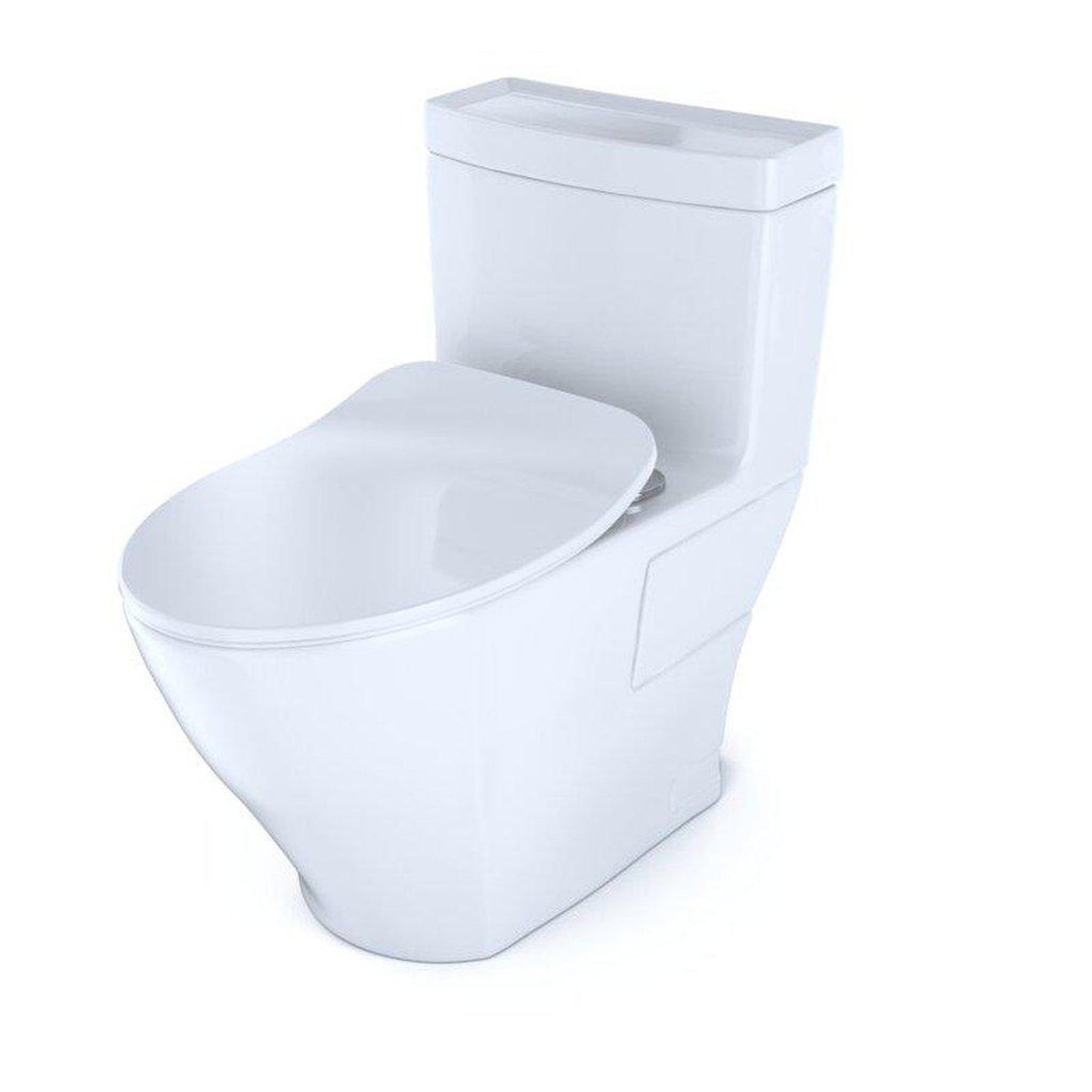 TOTO Aimes 1.28 GPF Cotton One-Piece High-Efficiency Toilet With CEFIONTECT and Seat