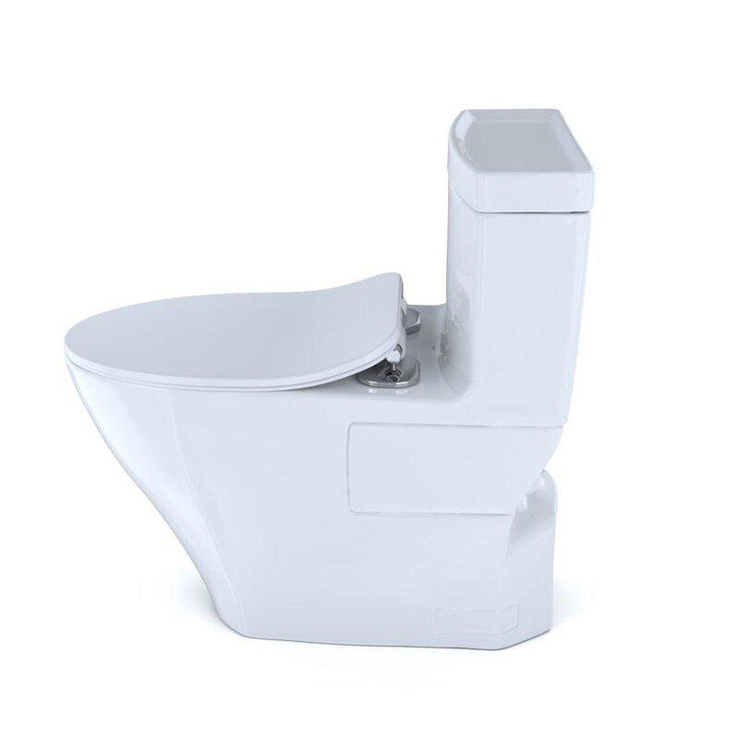 TOTO Aimes 1.28 GPF Cotton One-Piece High-Efficiency Toilet With CEFIONTECT and Seat