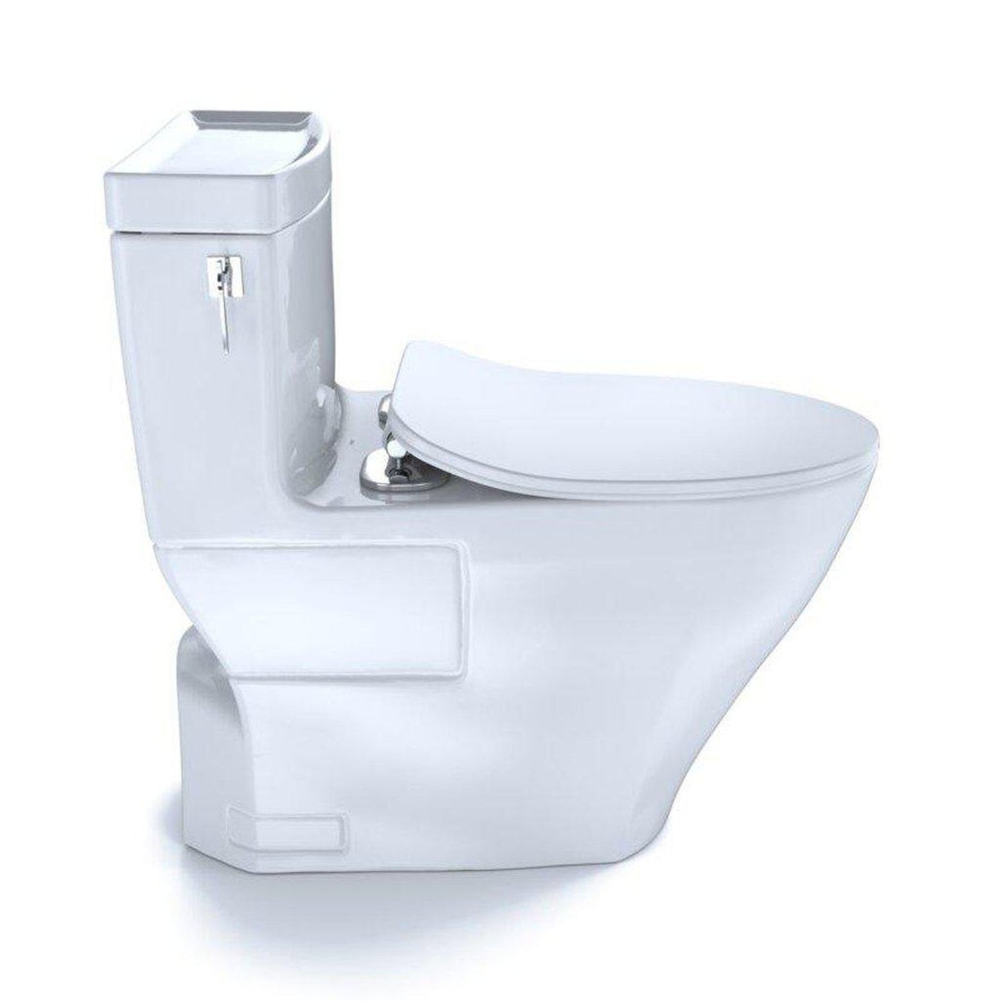 TOTO Aimes 1.28 GPF Cotton One-Piece High-Efficiency Toilet With CEFIONTECT and Seat