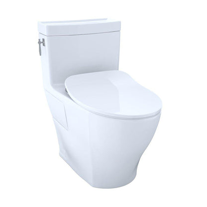 TOTO Aimes 1.28 GPF Cotton One-Piece High-Efficiency Toilet With CEFIONTECT and Seat