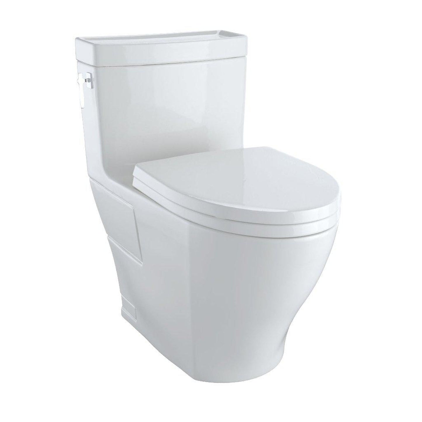 TOTO Aimes Colonial White 1.28 GPF Elongated One-Piece Toilet With Washlet+ Connection