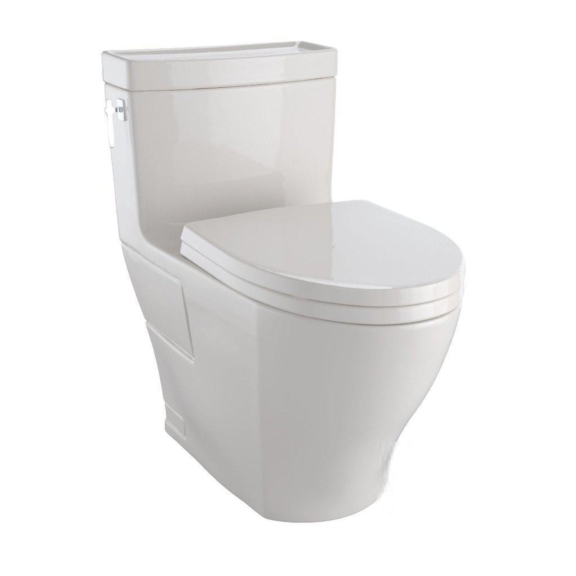 TOTO Aimes Sedona Beige 1.28 GPF Elongated One-Piece Toilet With Washlet+ Connection