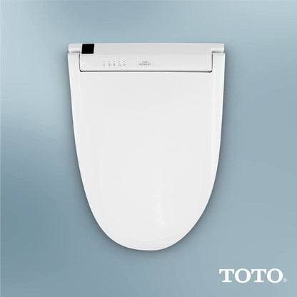 TOTO Aimes White 1.28 GPF One-Piece Elongated Toilet With WASHLET+ C5