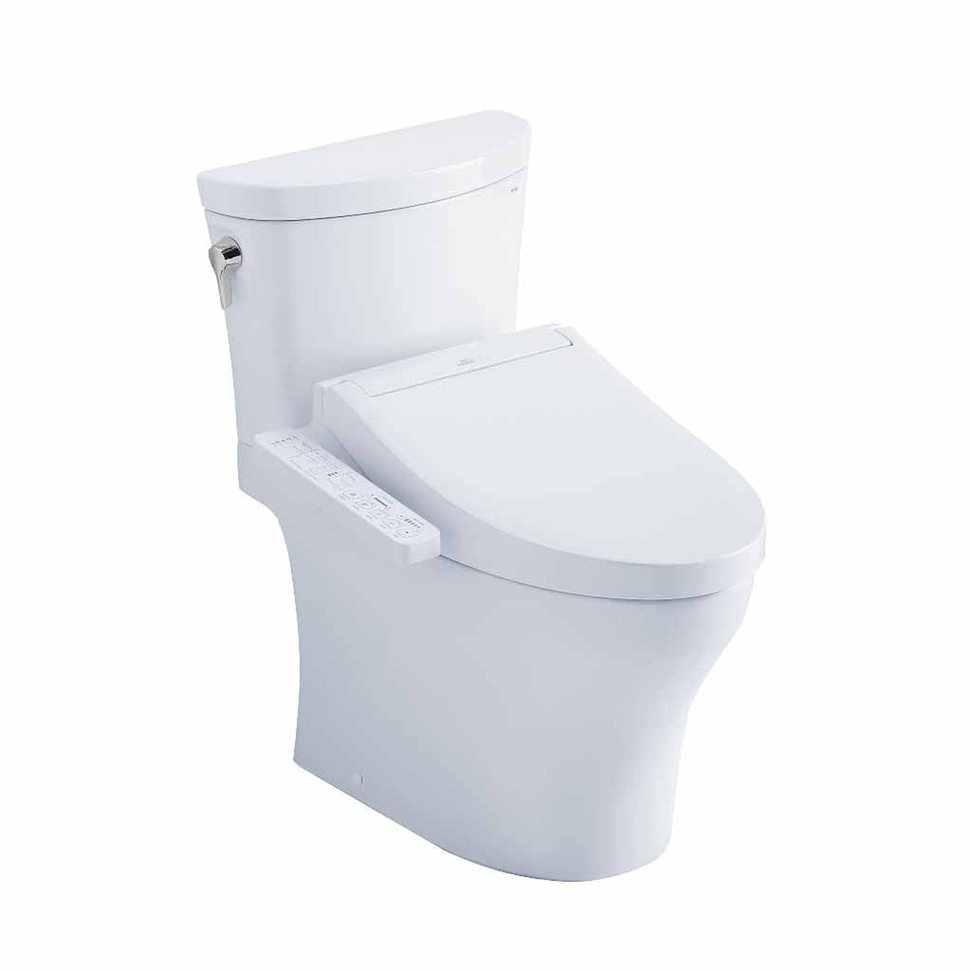 TOTO Aquia IV Arc Cotton White 1.0 GPF & 0.8 GPF Dual-Flush Two-Piece Elongated Toilet With WASHLET+ C2