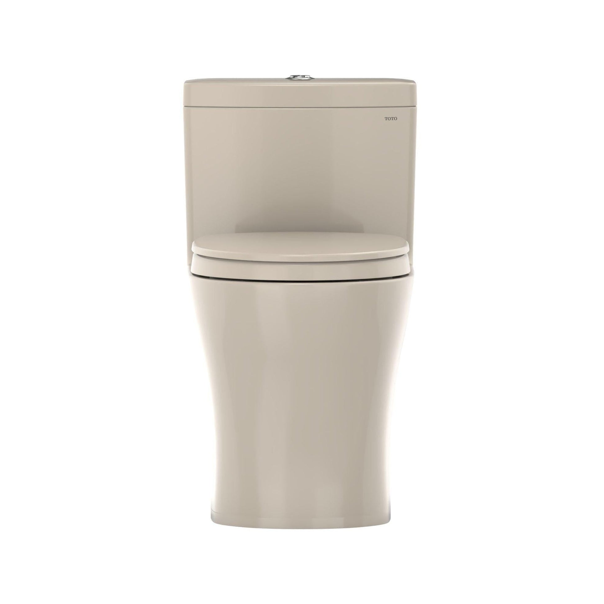 TOTO Aquia IV Bone One-Piece 0.8 GPF & 1.0 GPF Dual-Flush Elongated Toilet With WASHLET+ Connection - Seat Included