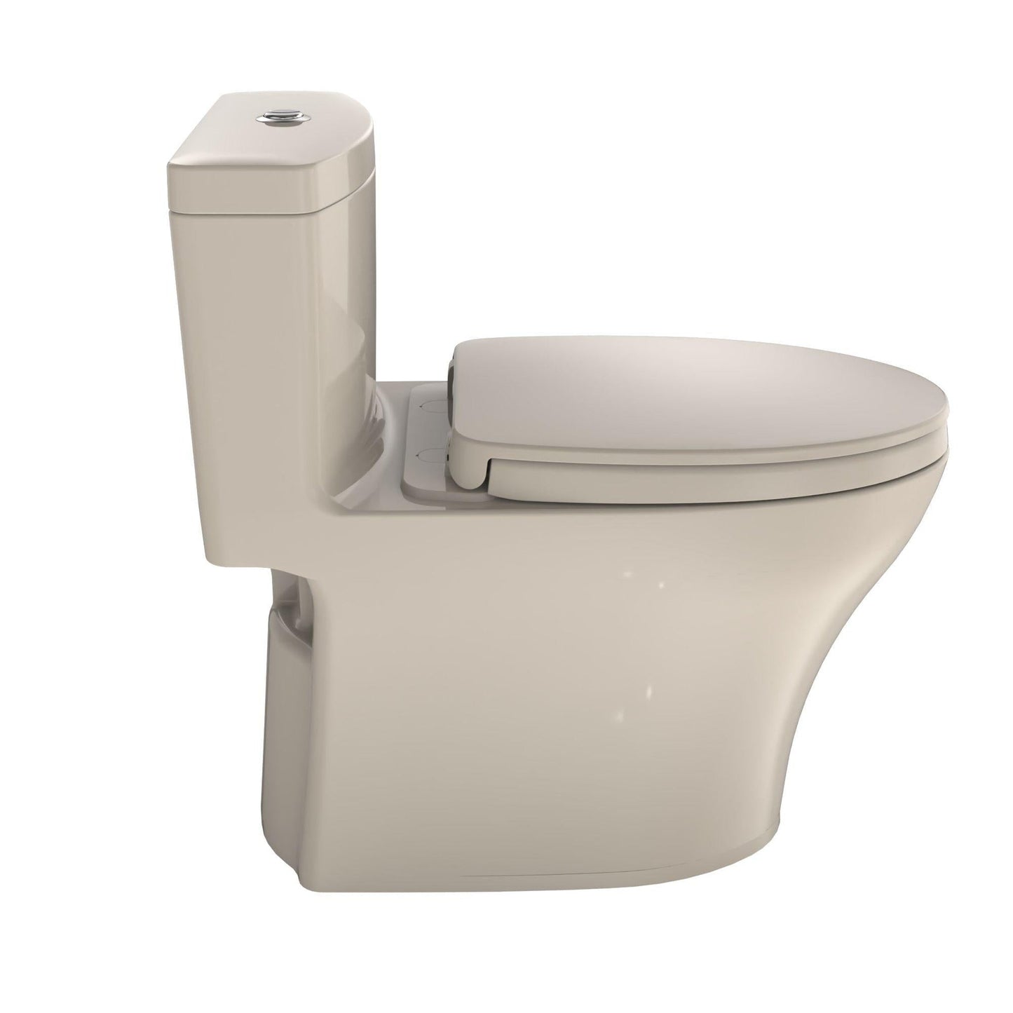 TOTO Aquia IV Bone One-Piece 0.8 GPF & 1.0 GPF Dual-Flush Elongated Toilet With WASHLET+ Connection - Seat Included