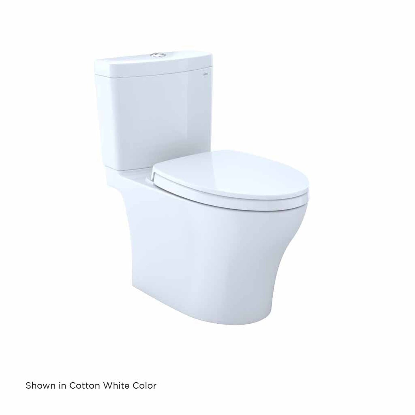 TOTO Aquia IV Colonial White 1.0 GPF & 0.8 GPF Dual-Flush Two-Piece Elongated Toilet With WASHLET+ Connection - SoftClose Seat Included