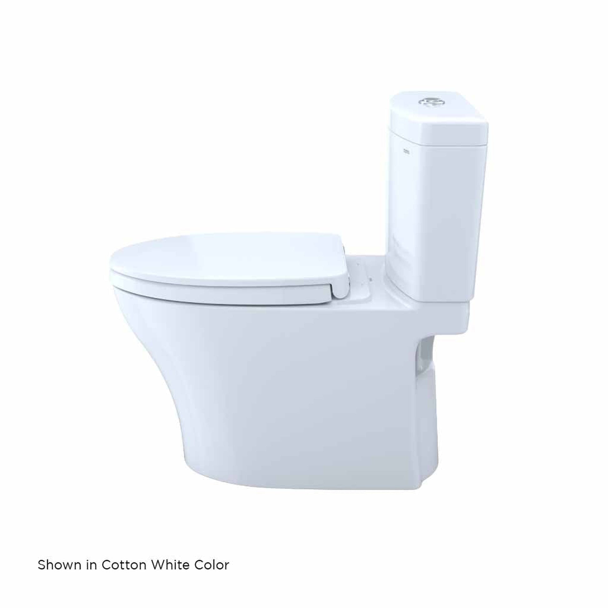 TOTO Aquia IV Colonial White 1.0 GPF & 0.8 GPF Dual-Flush Two-Piece Elongated Toilet With WASHLET+ Connection - SoftClose Seat Included