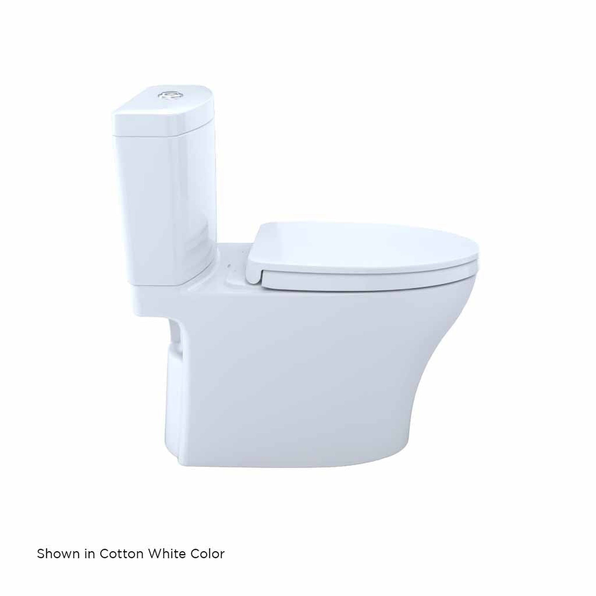 TOTO Aquia IV Colonial White 1.28 GPF & 0.8 GPF Dual-Flush Two-Piece Elongated Chair Height Toilet With WASHLET+ Connection - SoftClose Seat Included