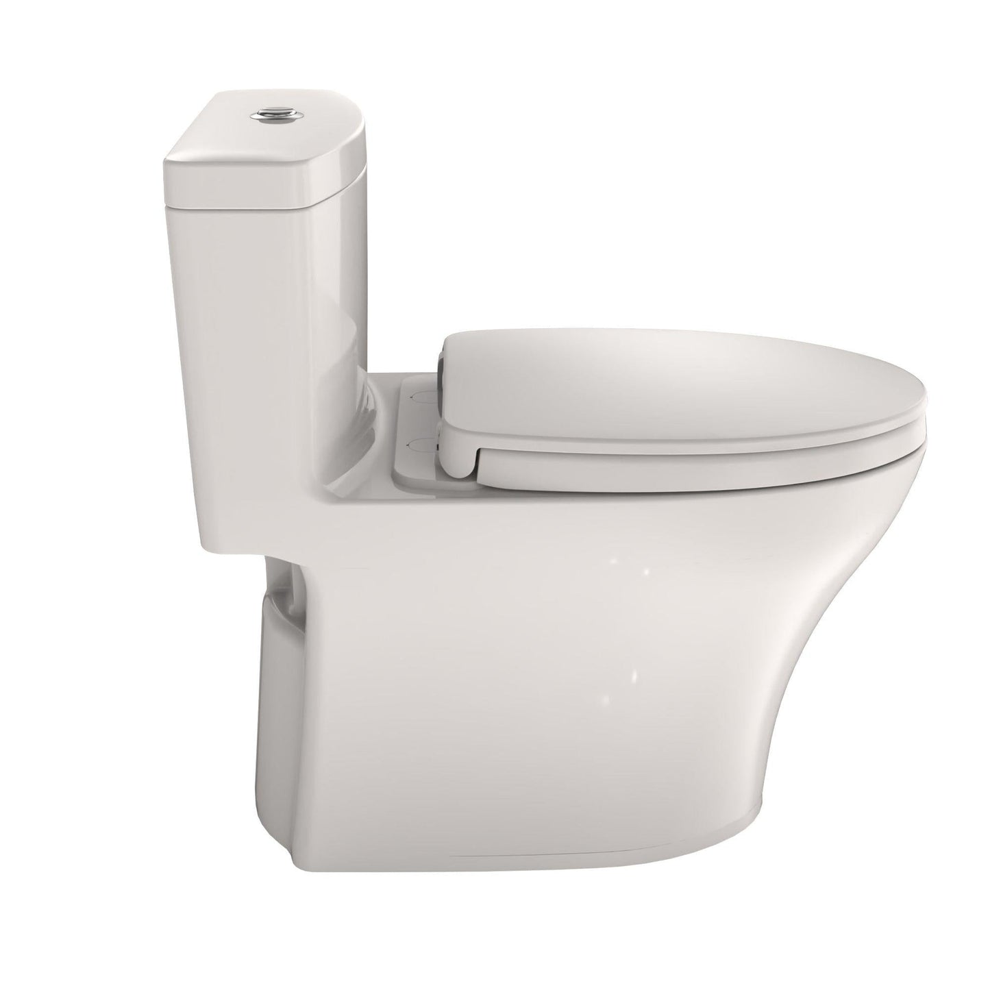 TOTO Aquia IV Colonial White One-Piece 0.8 GPF & 1.28 GPF Dual-Flush Elongated Toilet With WASHLET+ Connection - Seat Included