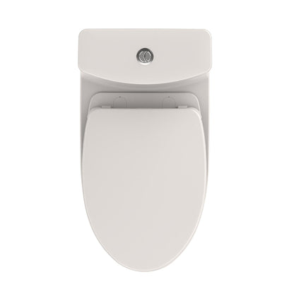 TOTO Aquia IV Colonial White One-Piece 0.8 GPF & 1.28 GPF Dual-Flush Elongated Toilet With WASHLET+ Connection - Seat Included