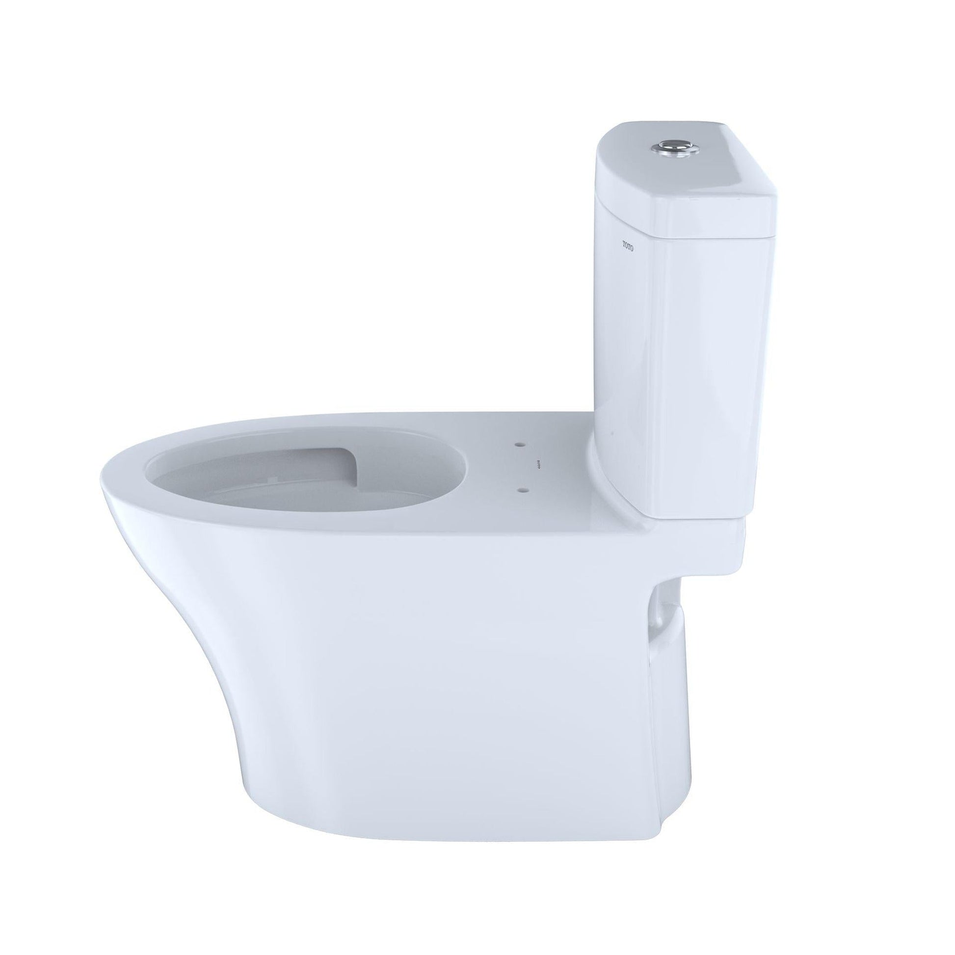 TOTO Aquia IV Cotton White 1.0 GPF & 0.8 GPF Dual Flush Two-Piece Elongated Chair Height Toilet - Seat Not Included