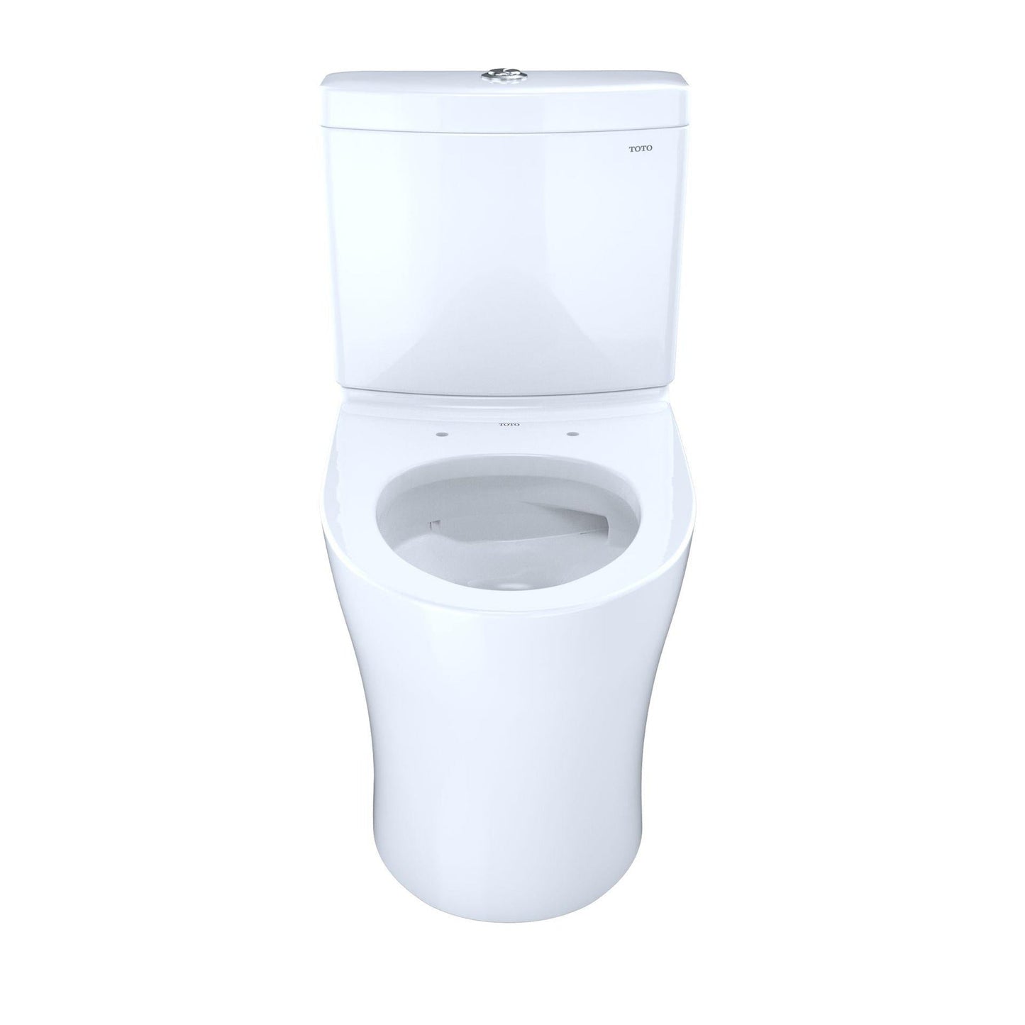 TOTO Aquia IV Cotton White 1.0 GPF & 0.8 GPF Dual Flush Two-Piece Elongated Chair Height Toilet - Seat Not Included