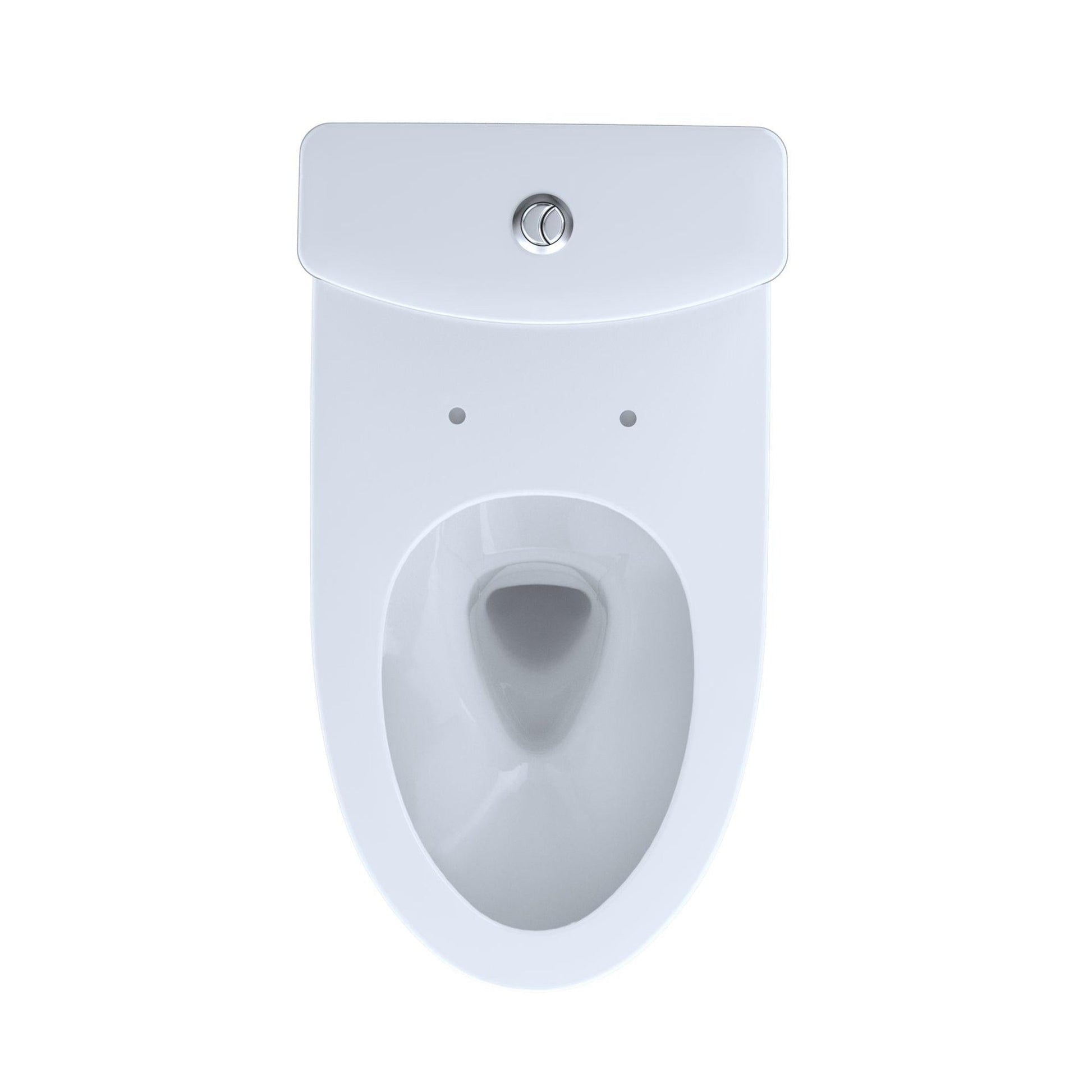 TOTO Aquia IV Cotton White 1.0 GPF & 0.8 GPF Dual Flush Two-Piece Elongated Chair Height Toilet - Seat Not Included