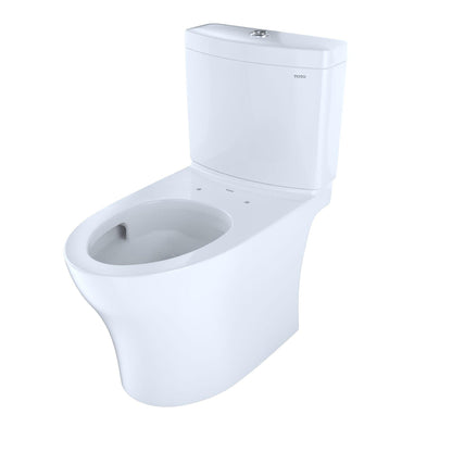 TOTO Aquia IV Cotton White 1.28 GPF & 0.8 GPF Dual Flush Two-Piece Elongated Chair Height Toilet - Seat Not Included