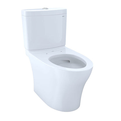 TOTO Aquia IV Cotton White 1.28 GPF & 0.8 GPF Dual Flush Two-Piece Elongated Chair Height Toilet - Seat Not Included