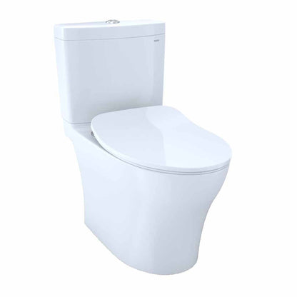 TOTO Aquia IV Cotton White 1.28 GPF & 0.8 GPF Dual-Flush Two-Piece Elongated Toilet With WASHLET+ Connection - Slim Seat Included