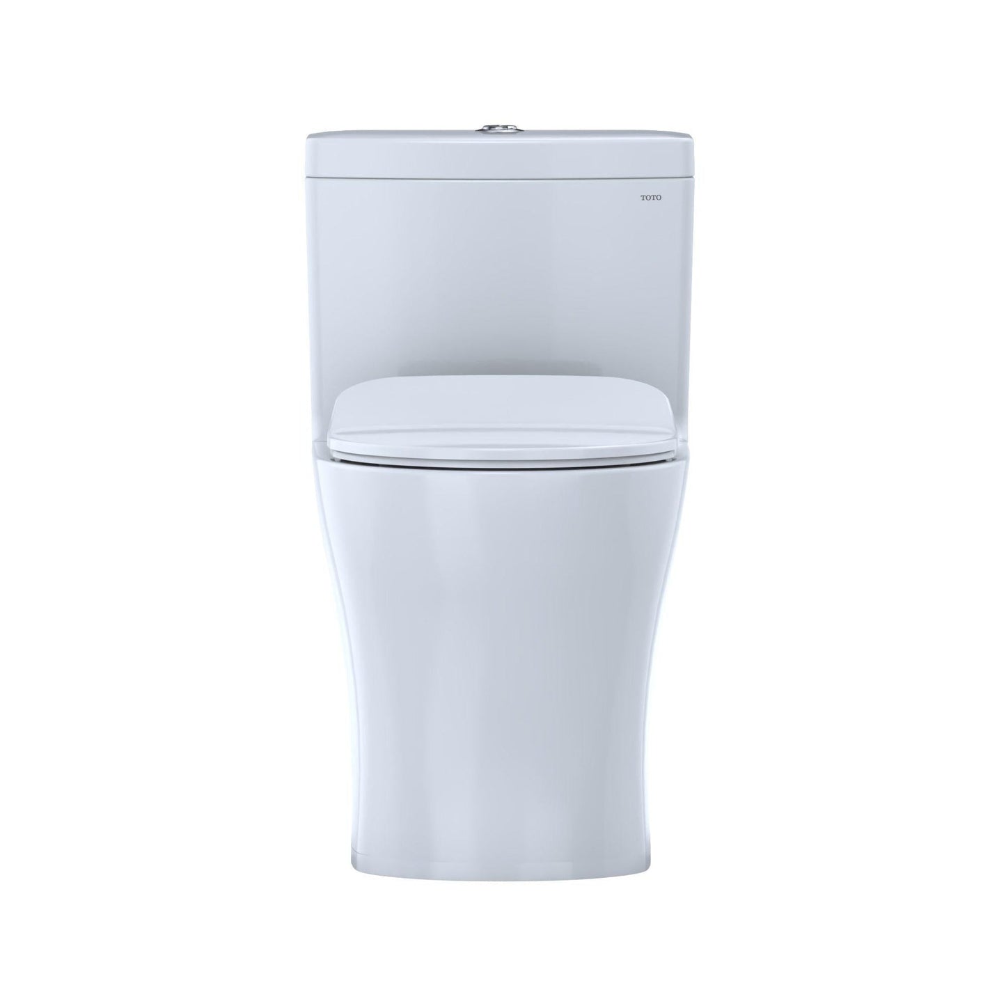 TOTO Aquia IV Cotton White One-Piece 0.8 GPF & 1.28 GPF Dual-Flush Elongated Toilet With WASHLET+ Connection - Slim Seat Included