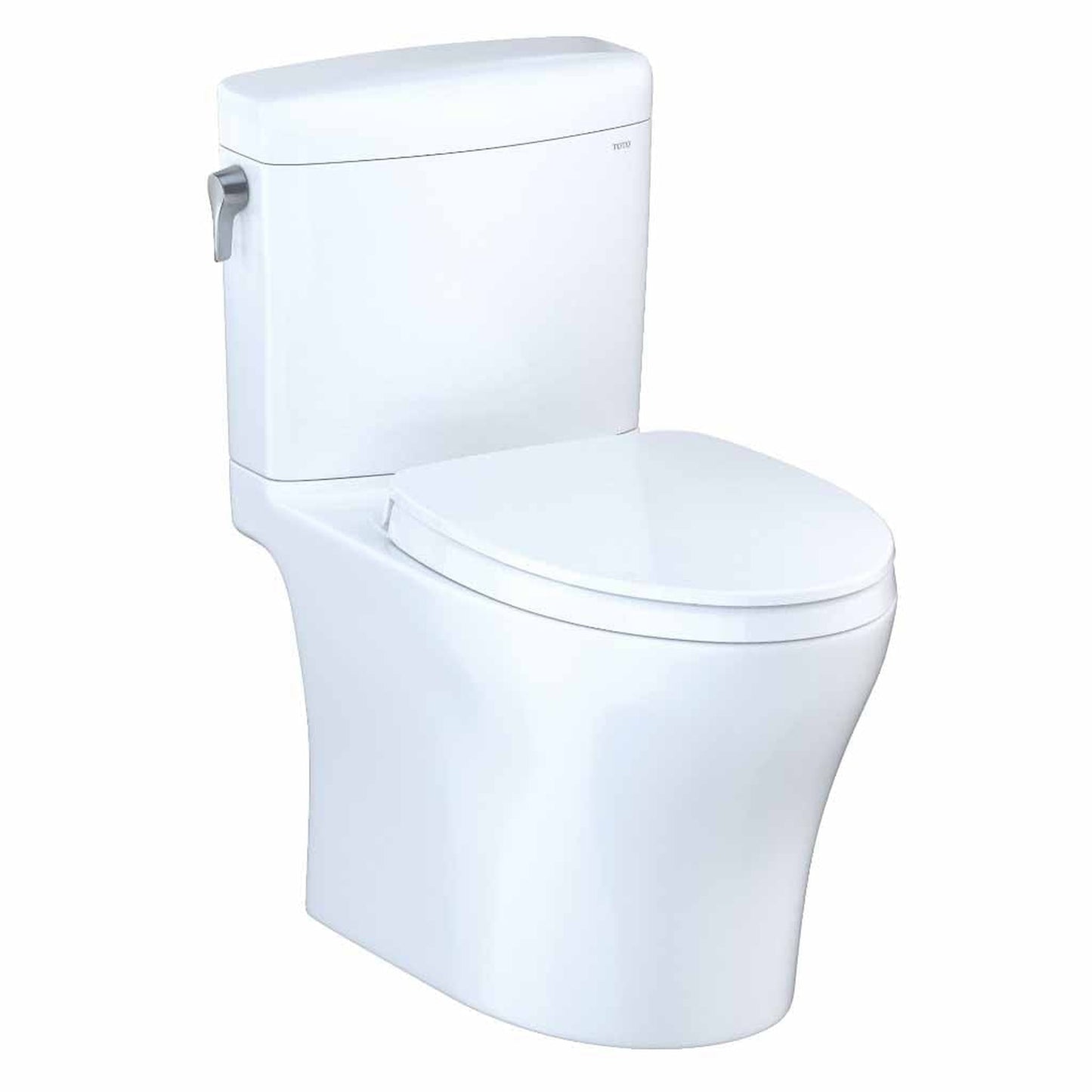 TOTO Aquia IV Cube Cotton White 1.28 GPF & 0.8 GPF Dual-Flush Two-Piece Elongated Toilet With WASHLET+ Connection - SoftClose Seat Included