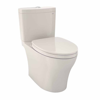 TOTO Aquia IV Sedona Beige 1.0 GPF & 0.8 GPF Dual-Flush Two-Piece Elongated Chair Height Toilet With WASHLET+ Connection - SoftClose Seat Included
