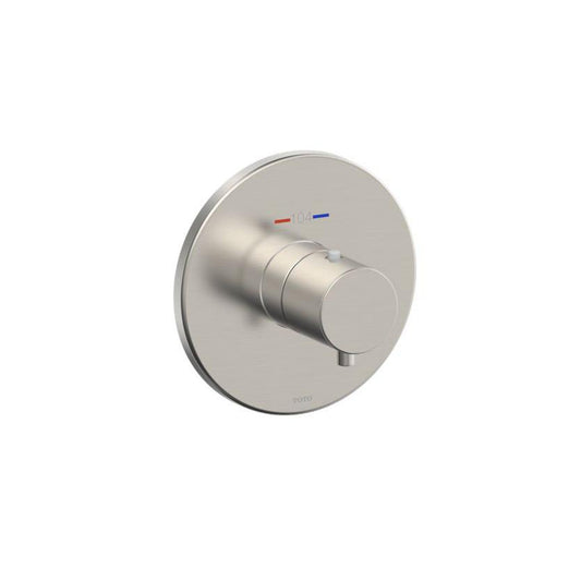 TOTO Brushed Nickel Round Thermostatic Mixing Valve Trim