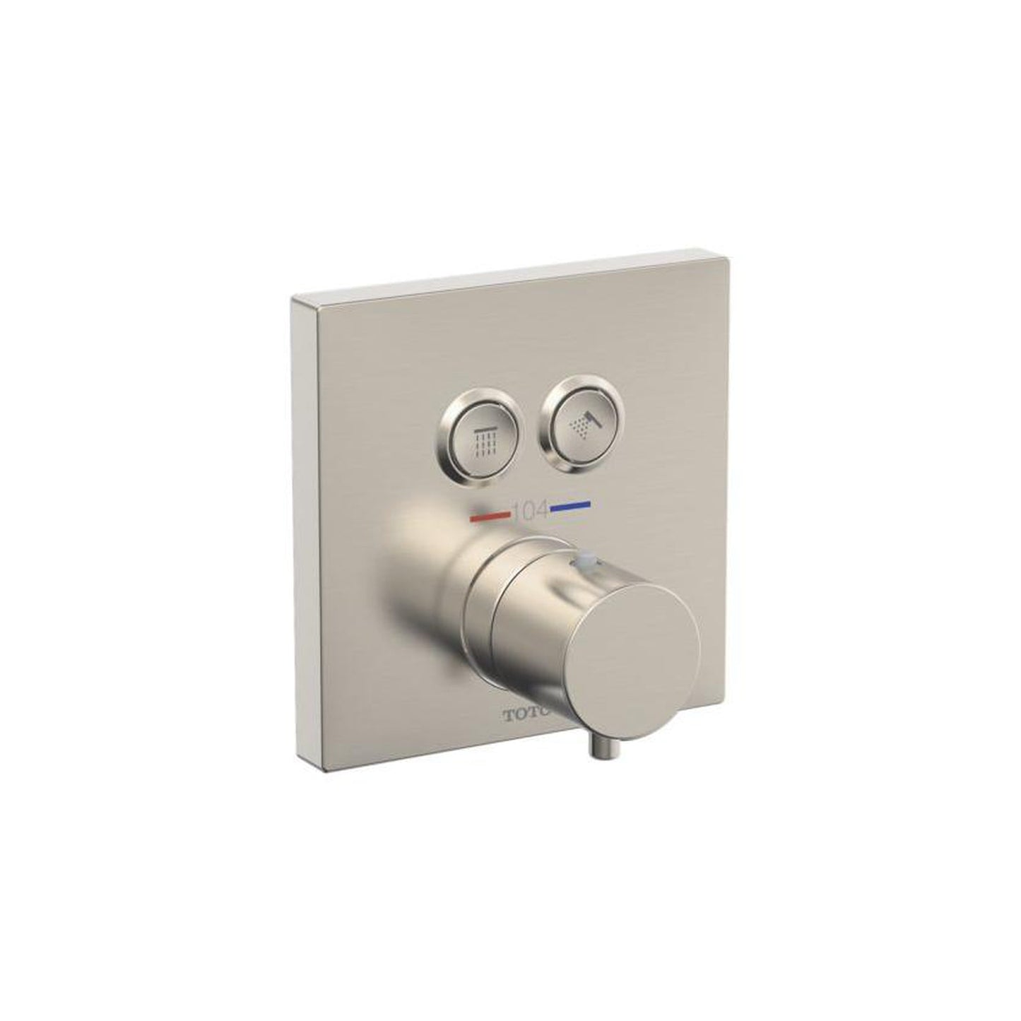 TOTO Brushed Nickel Thermostatic Mixing Valve 2-Function Trim