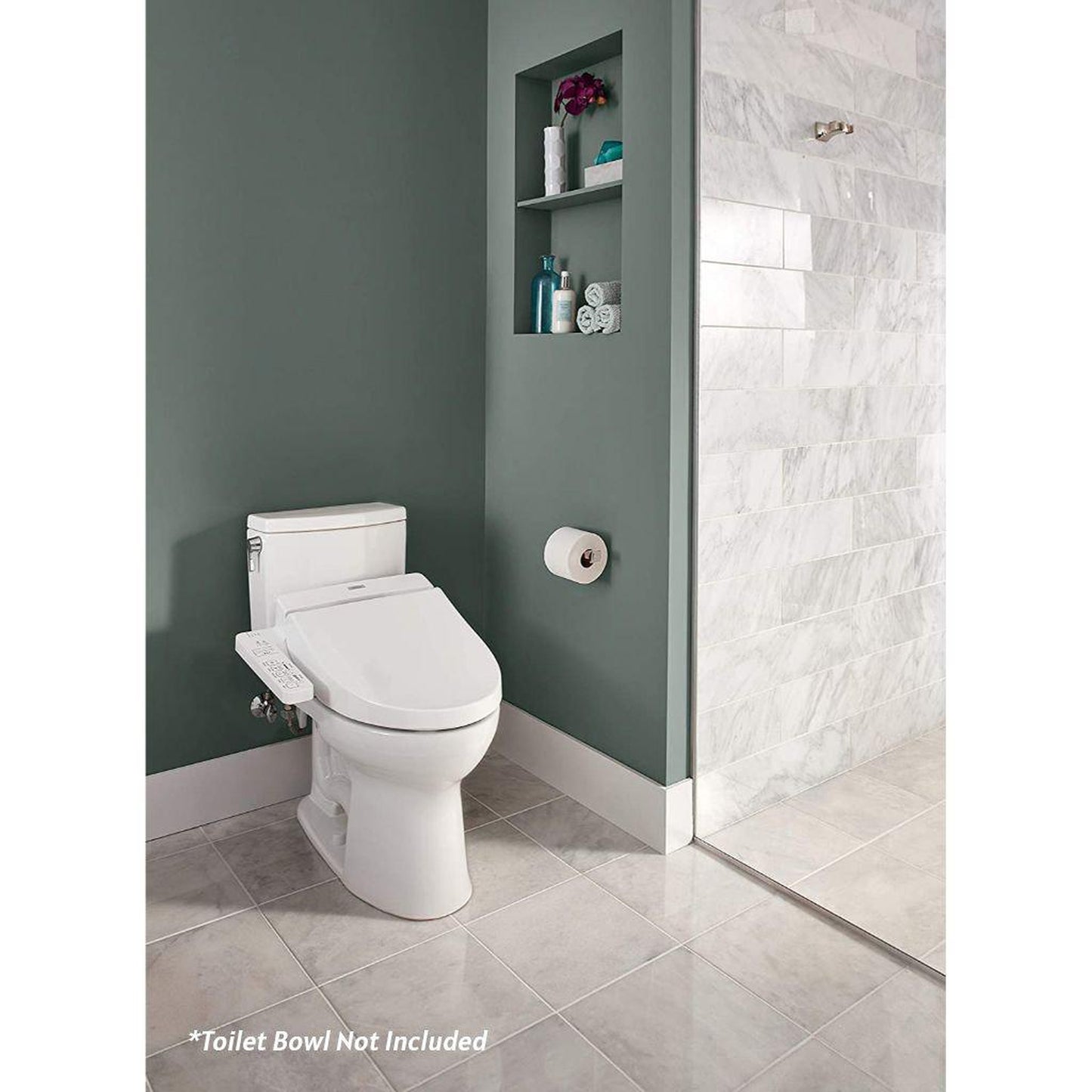 TOTO C100 Washlet+ Cotton White Elongated Electronic Toilet Bidet Seat