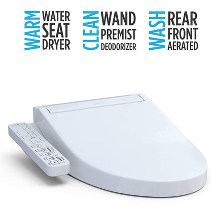 TOTO C2 Washlet Cotton White Electronic Elongated Toilet Bidet Seat