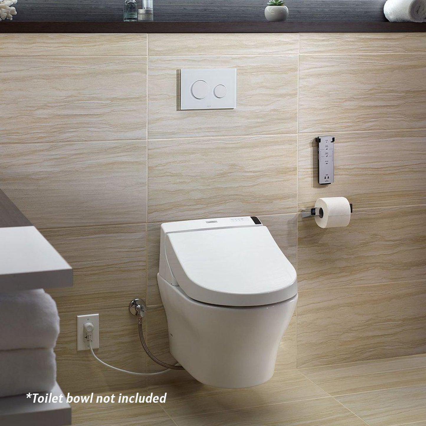 TOTO C200 Washlet+ Cotton White D-Shape Electronic Toilet Bidet Seat