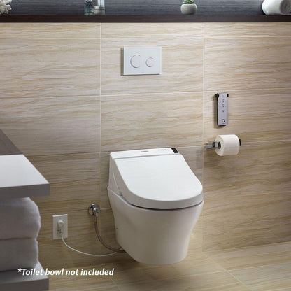 TOTO C200 Washlet+ Cotton White D-Shape Electronic Toilet Bidet Seat