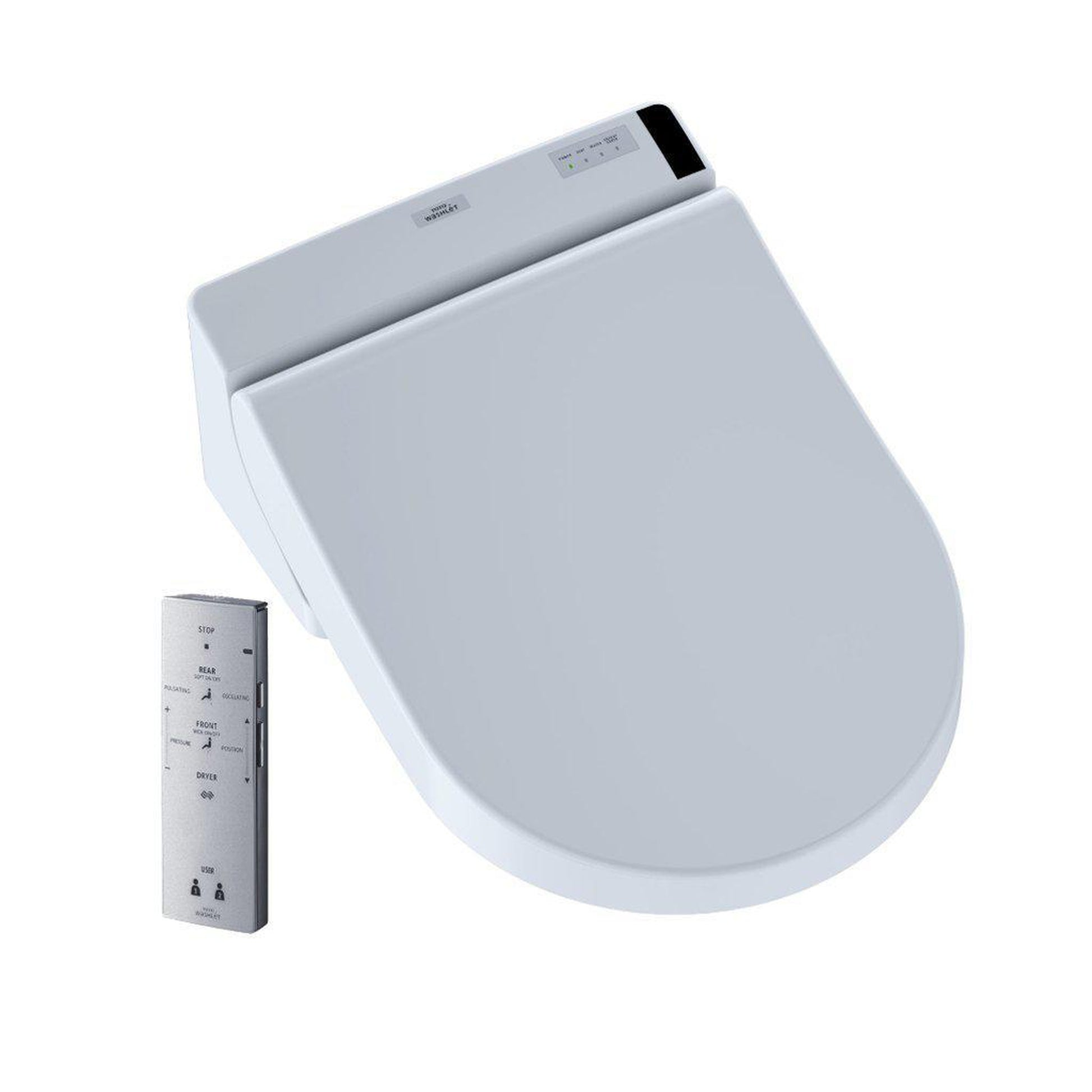 TOTO C200 Washlet+ Cotton White D-Shape Electronic Toilet Bidet Seat