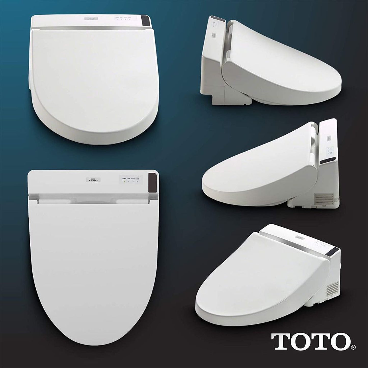 TOTO C200 Washlet Cotton White Electronic Round Toilet Bidet Seat