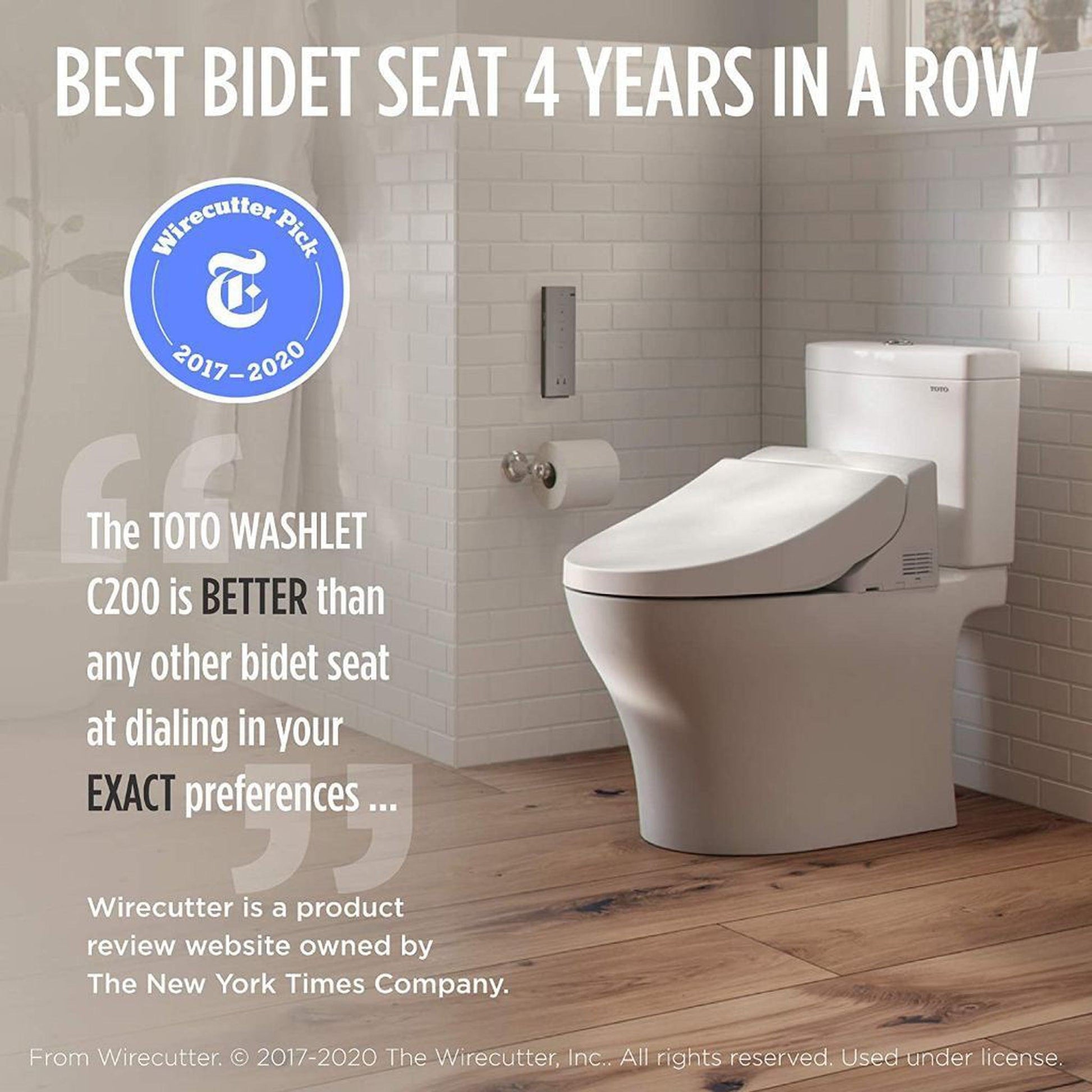 TOTO C200 Washlet Sedona Beige Electronic Round Toilet Bidet Seat
