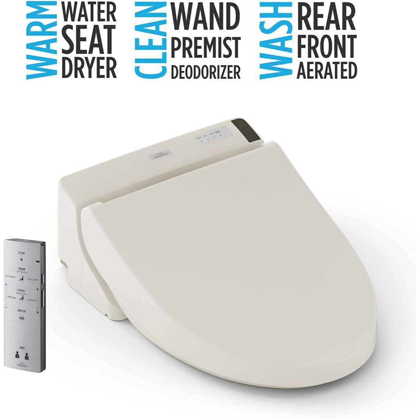 TOTO C200 Washlet Sedona Beige Electronic Round Toilet Bidet Seat