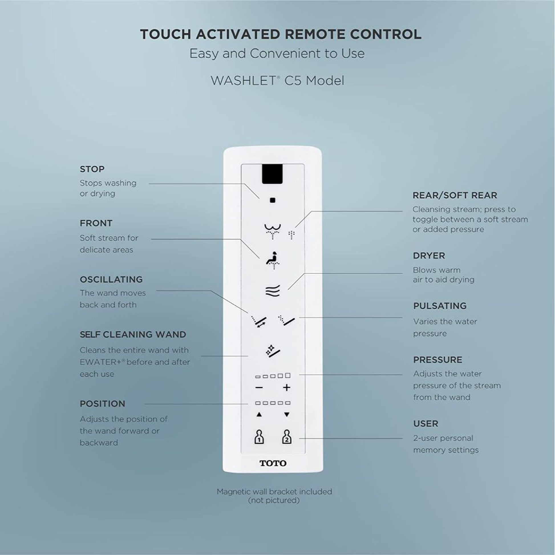 TOTO C5 Washlet+ Cotton White Electronic Elongated Toilet Bidet Seat