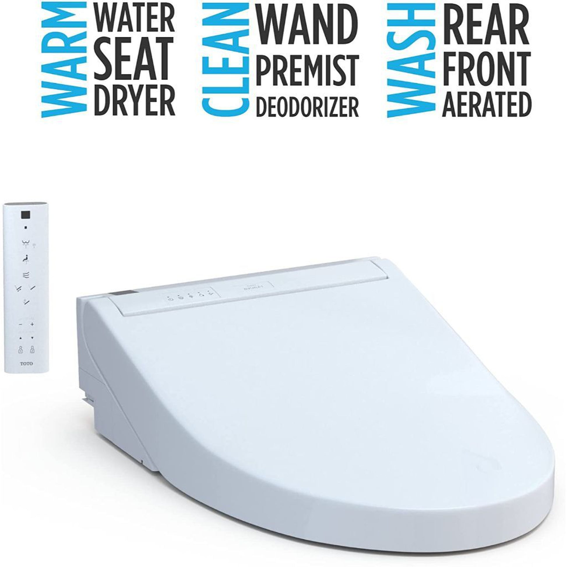TOTO C5 Washlet+ Cotton White Electronic Elongated Toilet Bidet Seat