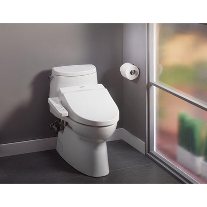 TOTO Carlyle II Cotton White 1 GPF One-Piece Elongated Toilet With WASHLET+ C100