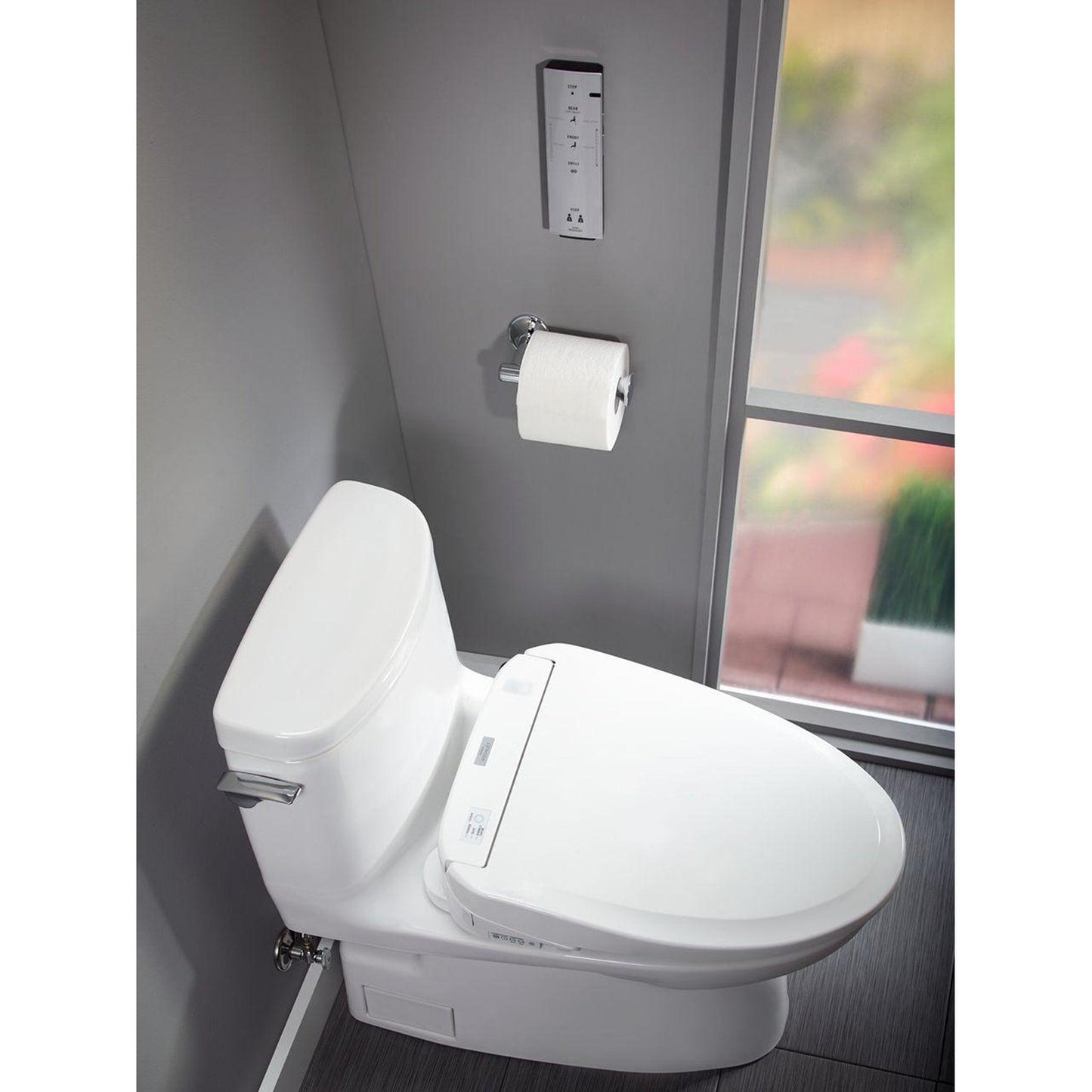 TOTO Carlyle II Cotton White 1 GPF One-Piece Elongated Toilet With WASHLET+ S300E