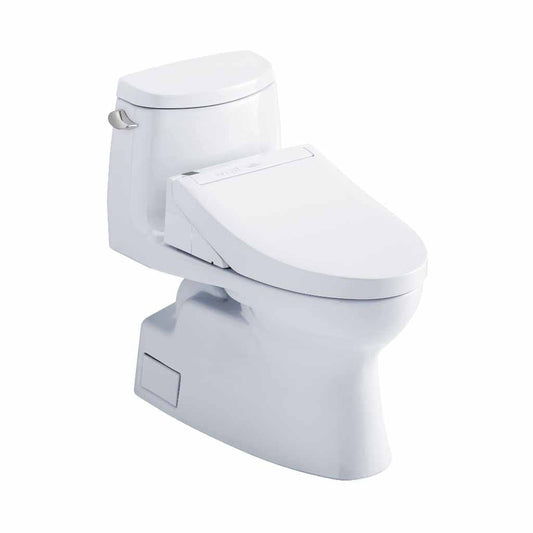 TOTO Carlyle II Cotton White 1.28 GPF One-Piece Elongated Toilet With WASHLET+ C5