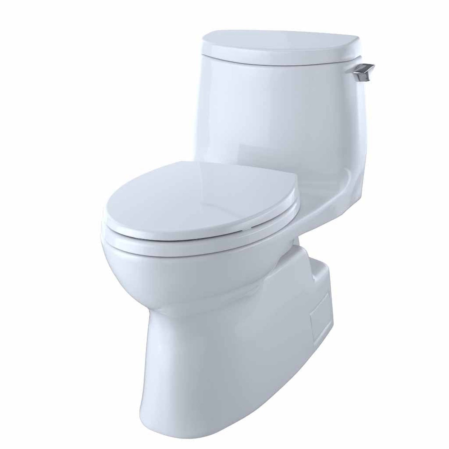 TOTO Carlyle II Cotton White One-Piece 1 GPF Elongated Toilet With SoftClose Seat - Right Hand Lever