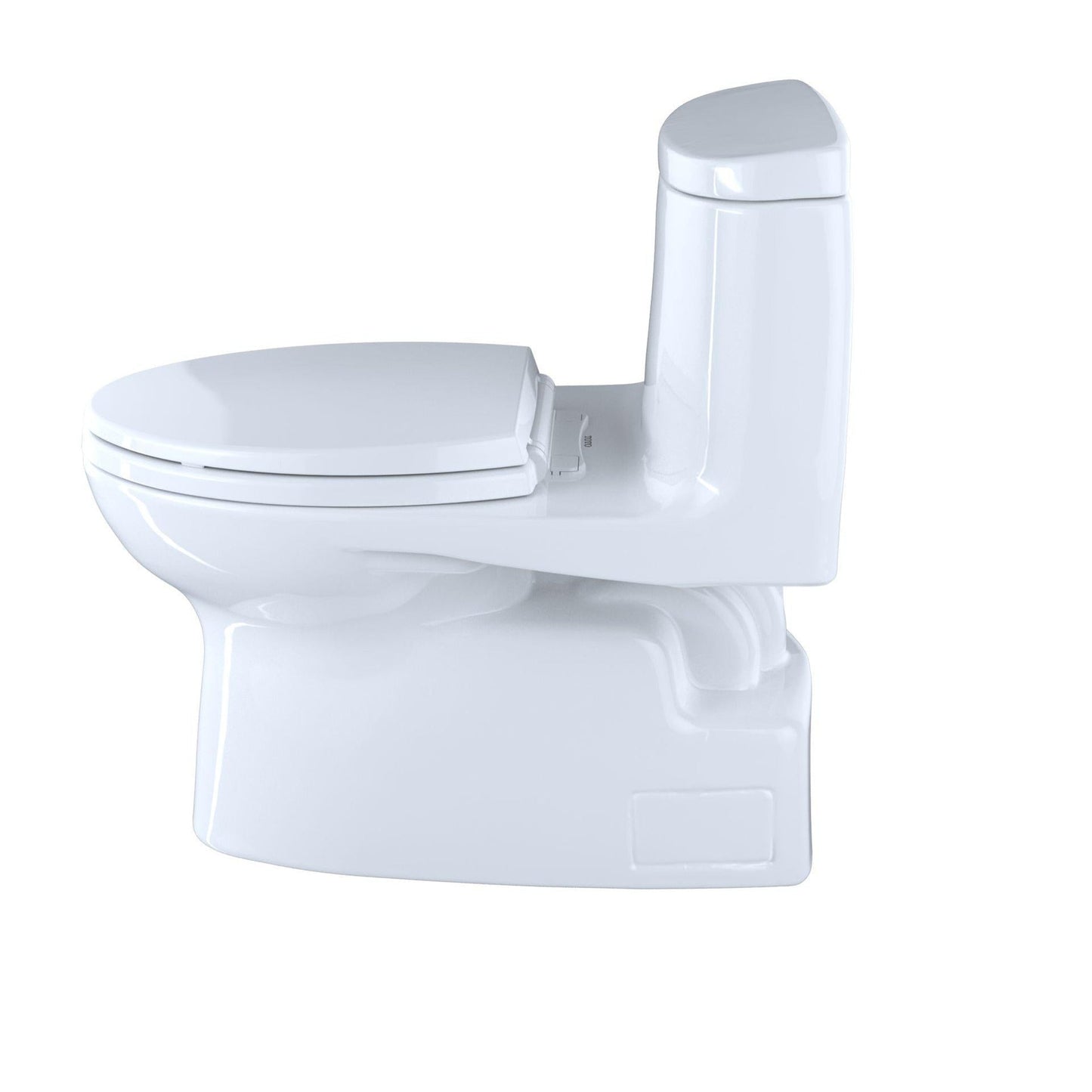 TOTO Carlyle II Cotton White One-Piece 1.28 GPF Elongated Toilet - SoftClose Seat Included (Left Hand Lever)