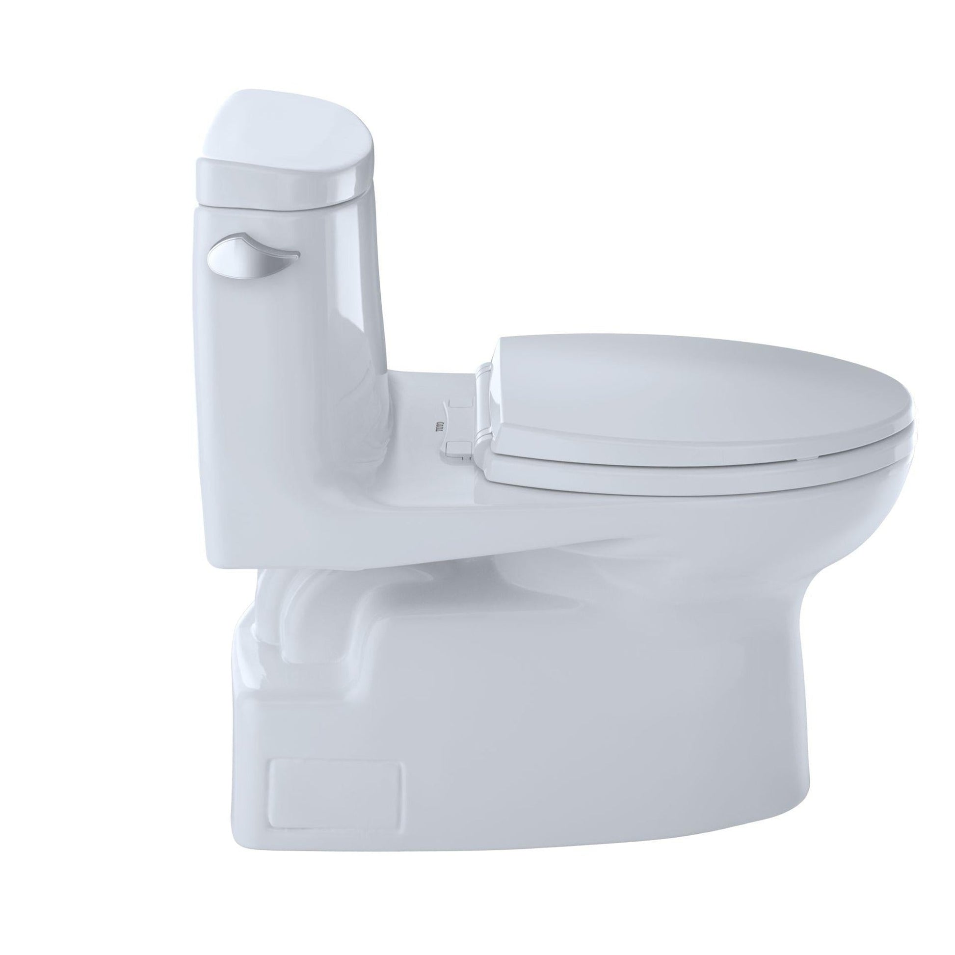 TOTO Carlyle II Cotton White One-Piece 1.28 GPF Elongated Toilet - SoftClose Seat Included (Left Hand Lever)